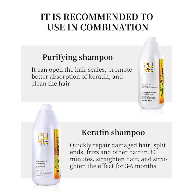 Hair Purifying Shampoo Conditioner Keratin
