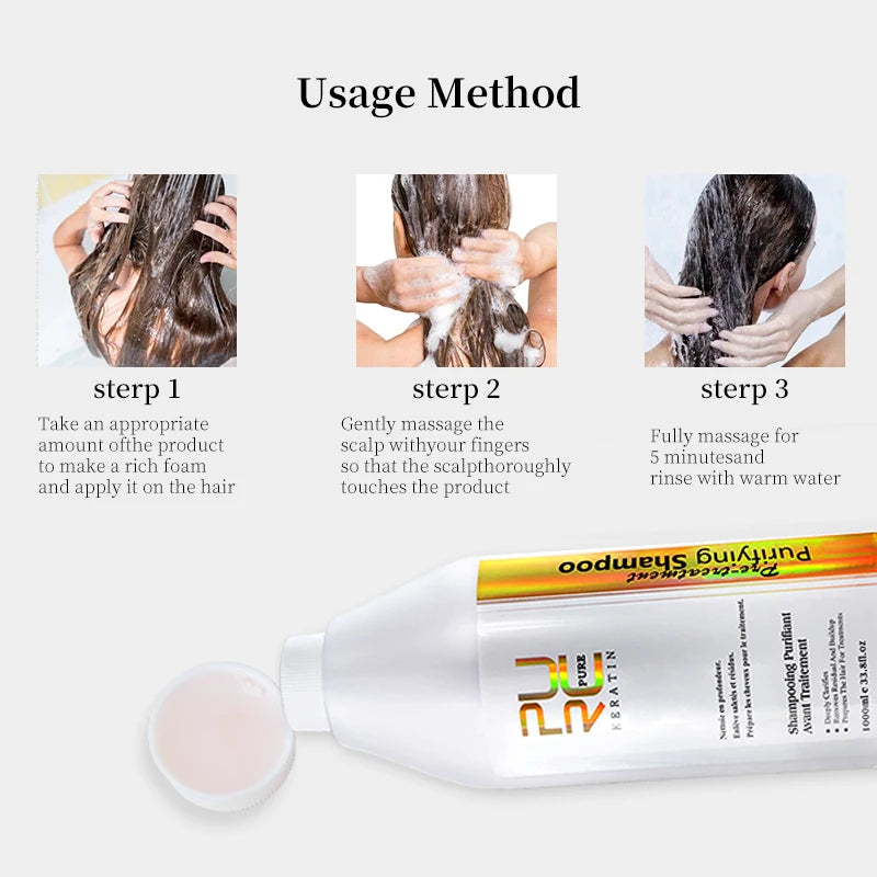 Hair Purifying Shampoo Conditioner Keratin