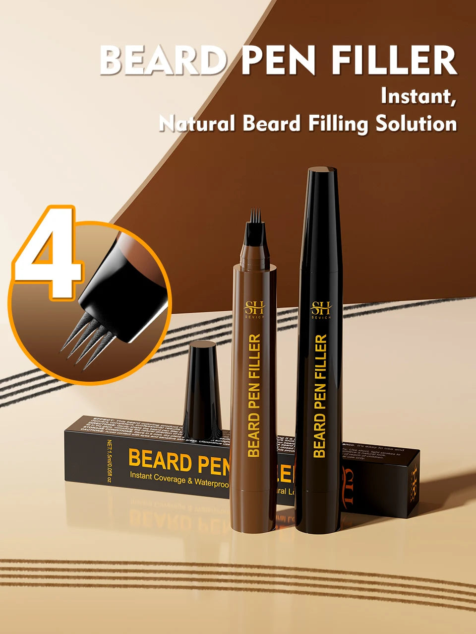 Waterproof Beard Pen Filler