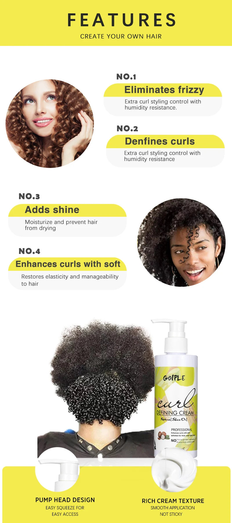 Control Cream for Curling Moisture
