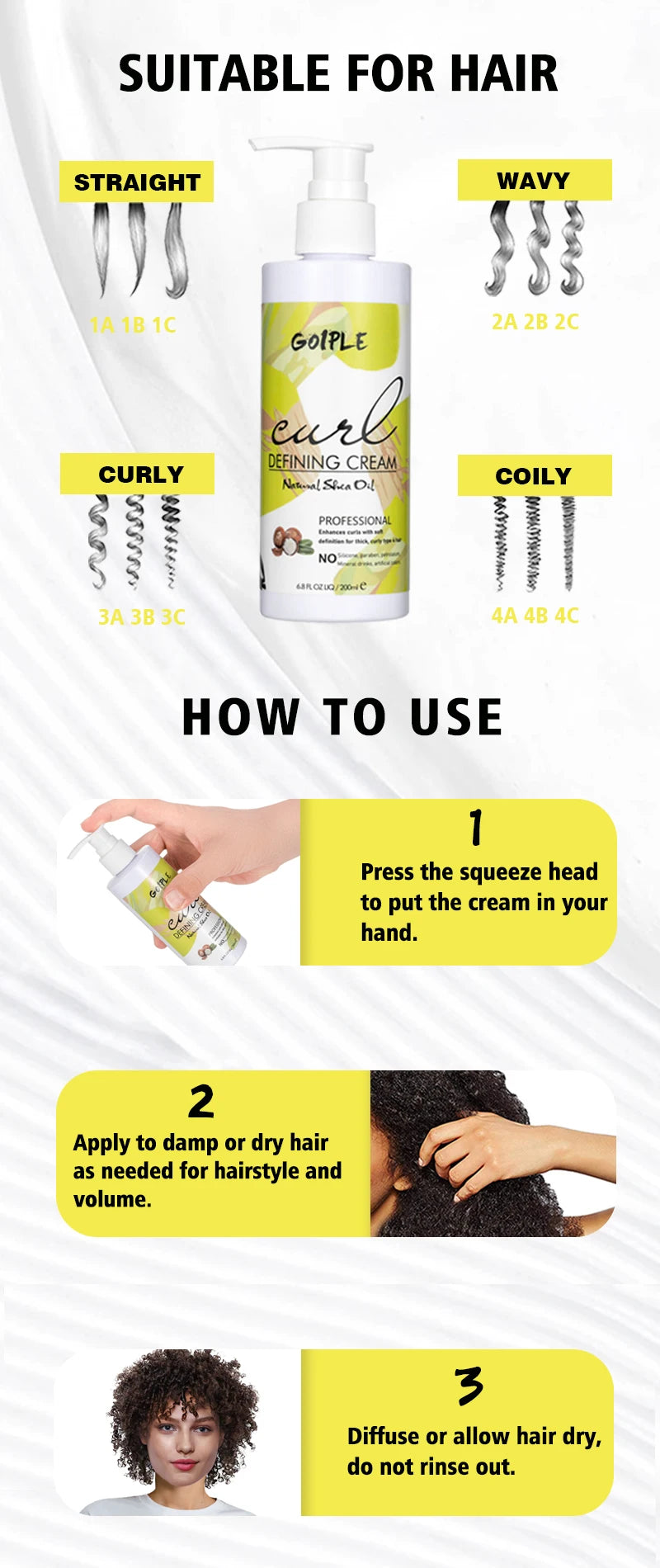 Control Cream for Curling Moisture