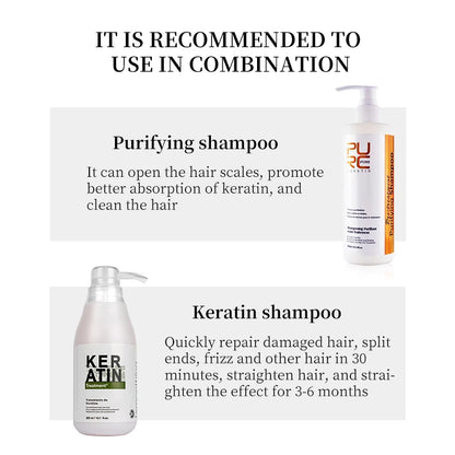 Hair Purifying Shampoo Conditioner Keratin