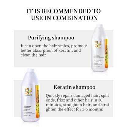 Hair Purifying Shampoo Conditioner Keratin