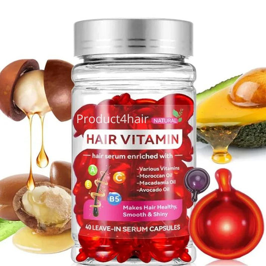 Capsules de vitamines pour réparer et améliorer le cuir chevelu