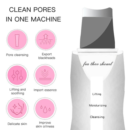Ultrasonic Skin Scrubber Ance Pore Cleaner
