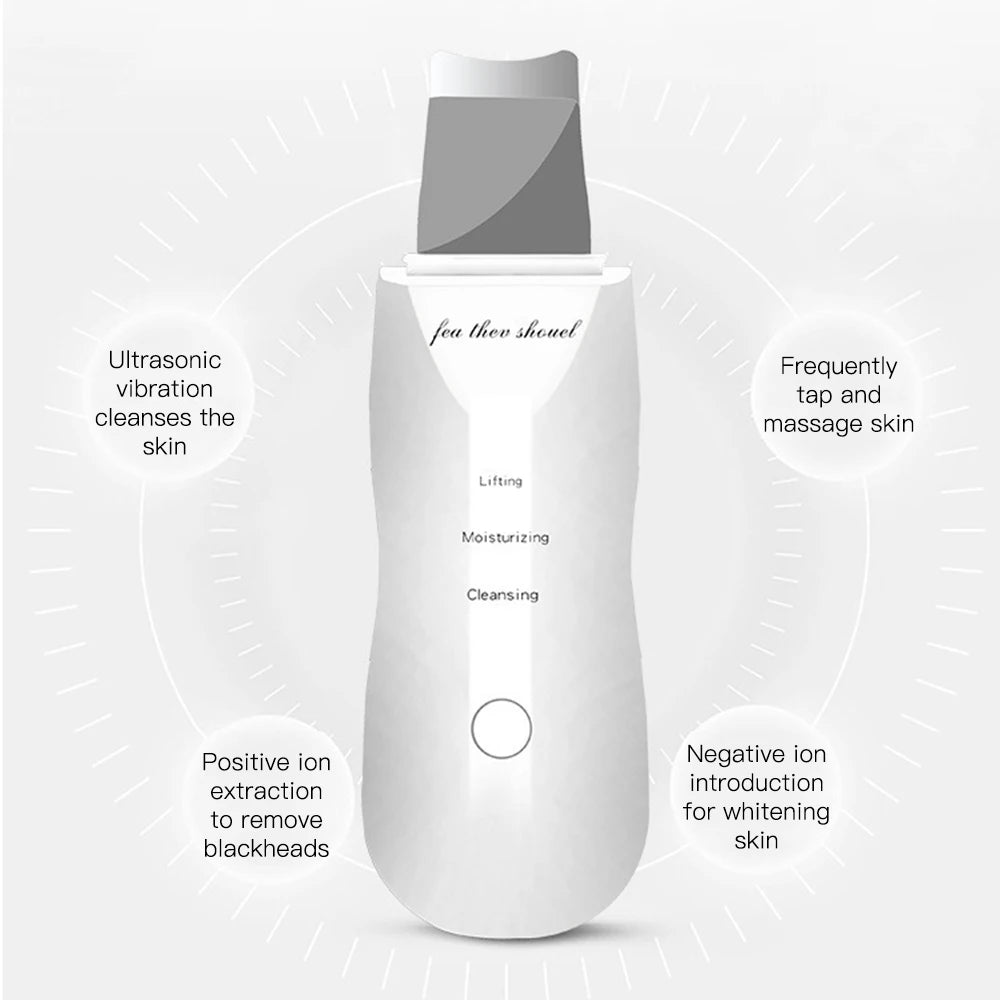 Ultrasonic Skin Scrubber Ance Pore Cleaner