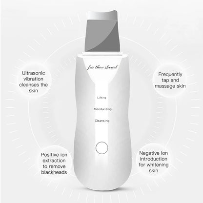 Ultrasonic Skin Scrubber Ance Pore Cleaner