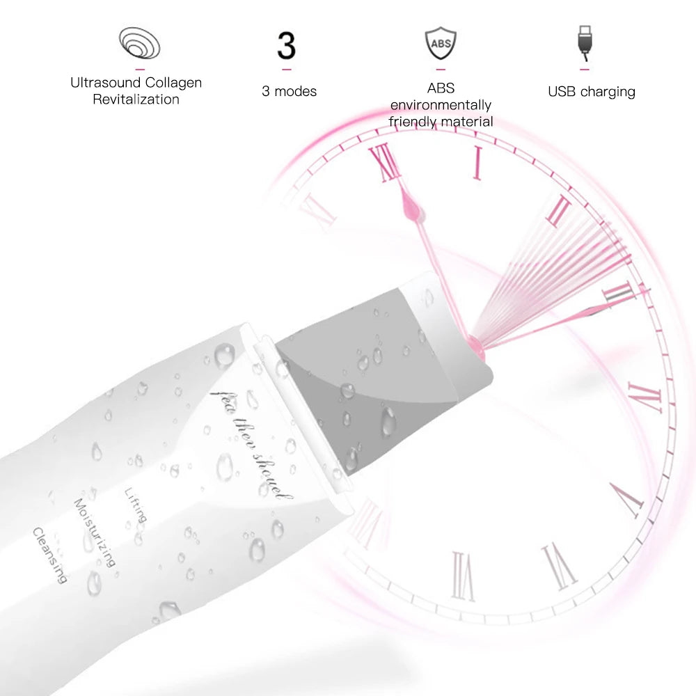 Ultrasonic Skin Scrubber Ance Pore Cleaner