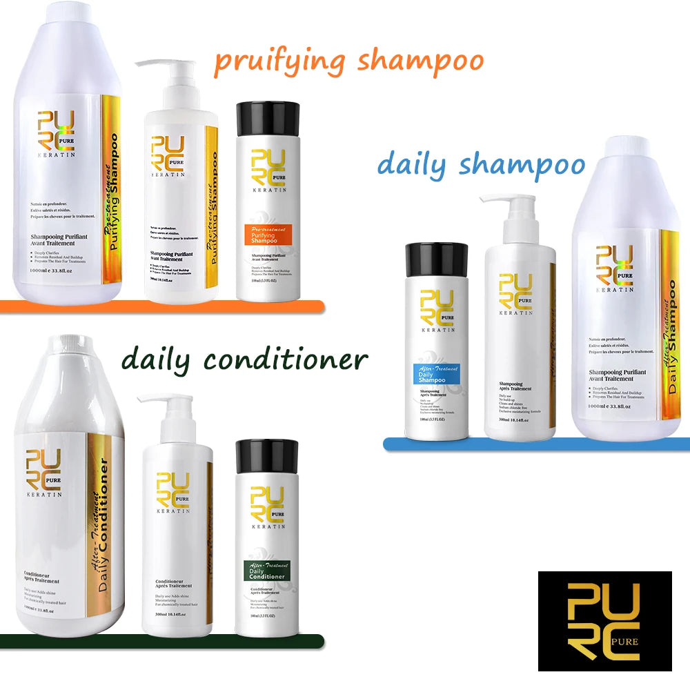 Hair Purifying Shampoo Conditioner Keratin