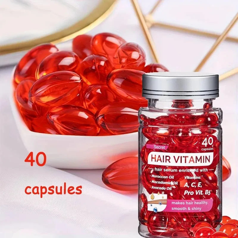 40 capsules de vitamines pour réparer et améliorer le cuir chevelu