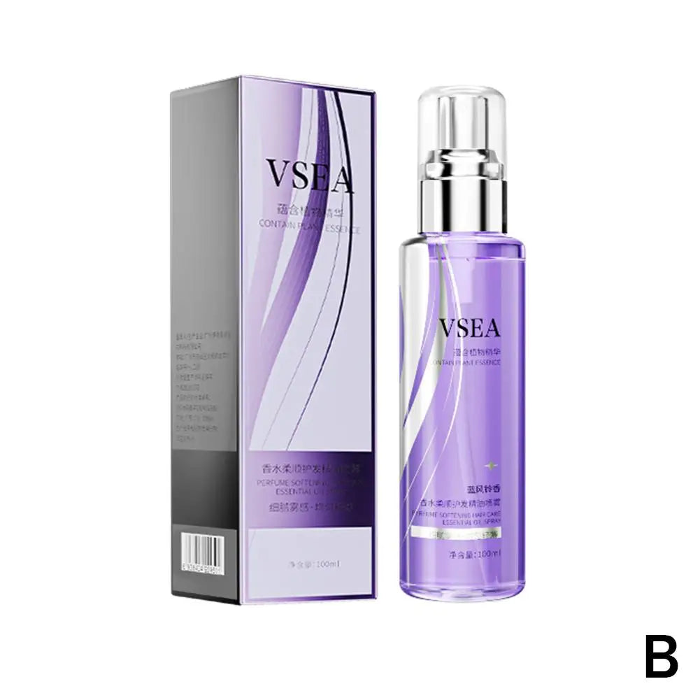 Spray aux huiles essentielles pour le soin des cheveux
