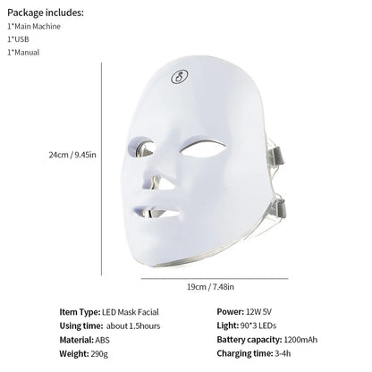 Face and Neck Beauty Machine LED Skin Care Tool