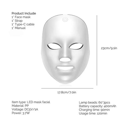 Face and Neck Beauty Machine LED Skin Care Tool