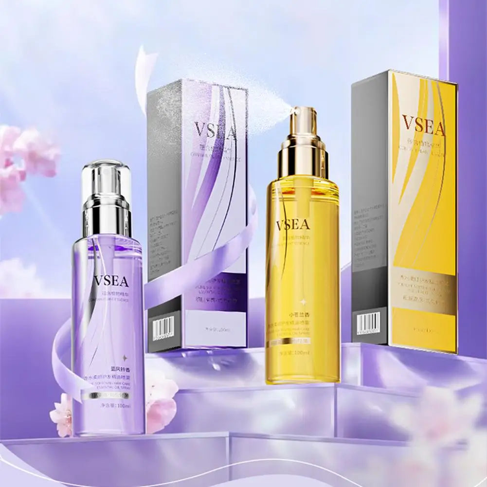Spray aux huiles essentielles pour le soin des cheveux