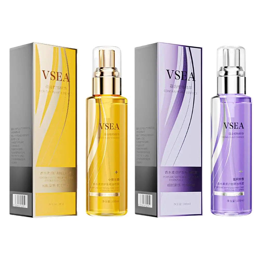 Spray aux huiles essentielles pour le soin des cheveux